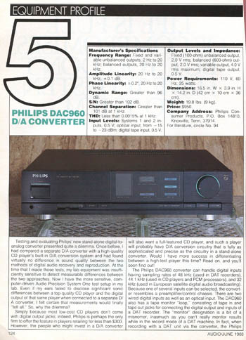 Philips DAC960 review PDF